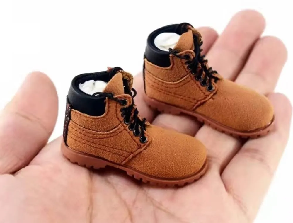 1/6 Scale Figure Accessory: Men's Hiking Boots Shoes Miniature Collectible