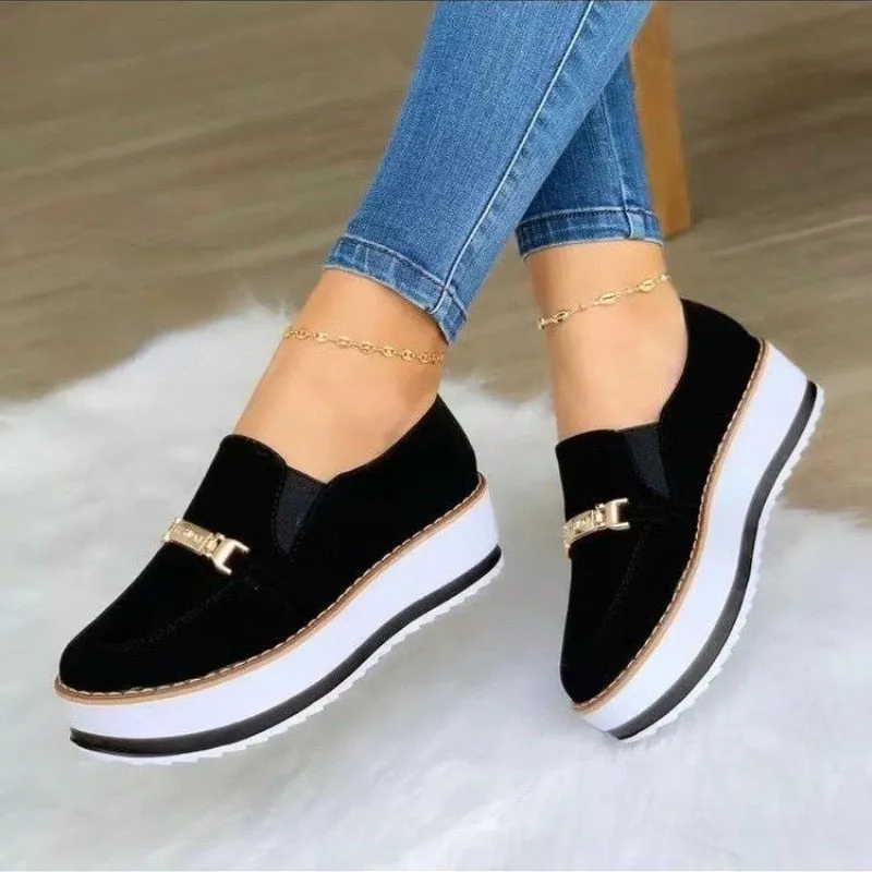 2022 Women Thick-soled Slip-on Casual Shoes