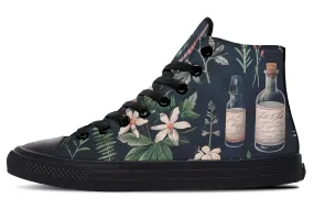 Apothecary Haven High Tops - Classic Premium Canvas Shoes with Comfortable and Durable Soles