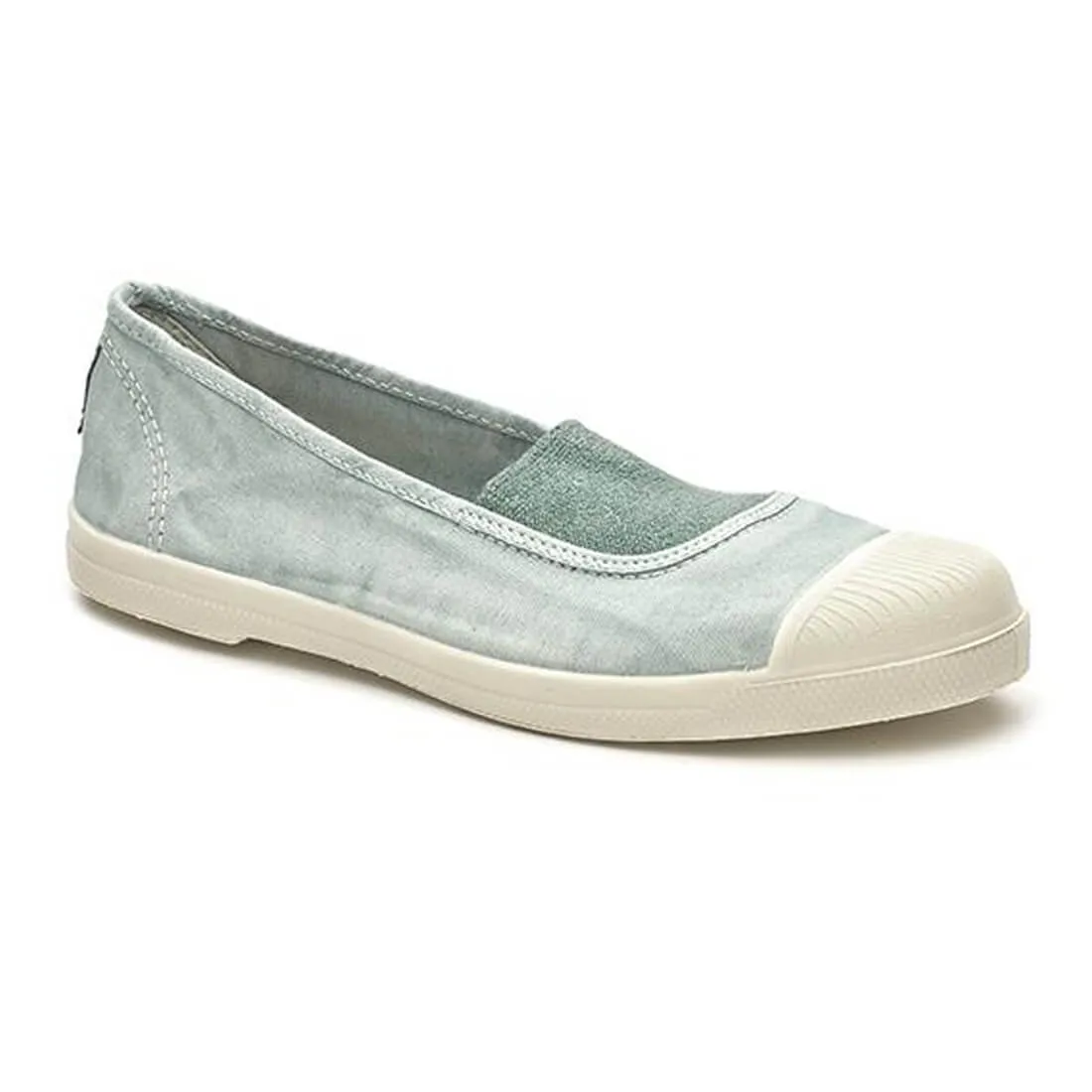 Aqua Slip On Cotton Plimsolls