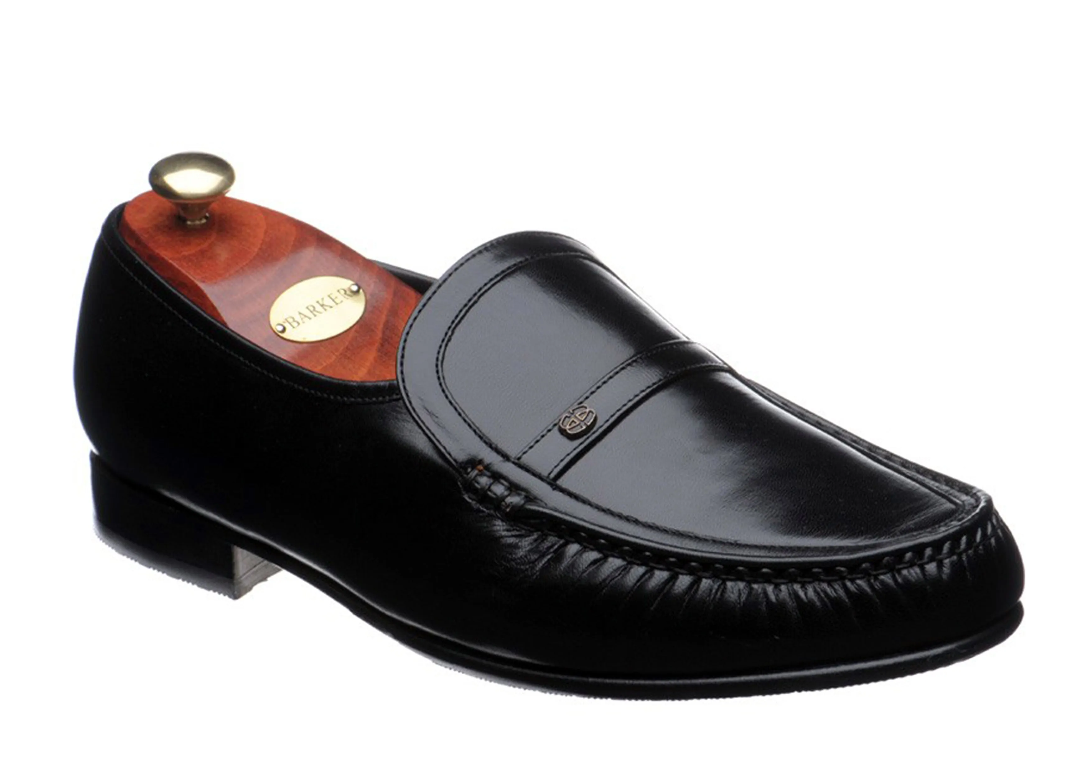 Barker Jefferson 8492 Mens Wide Fit Slip On Moccasin Style Formal Shoe