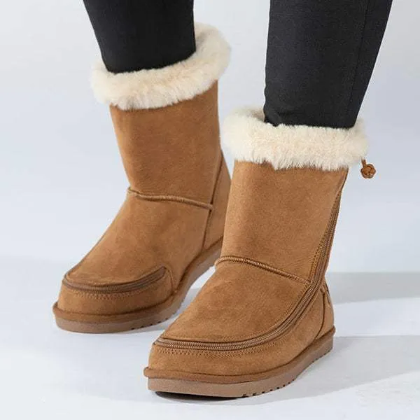 BILLY Chestnut Girls Cozy Adaptable Winter Boots