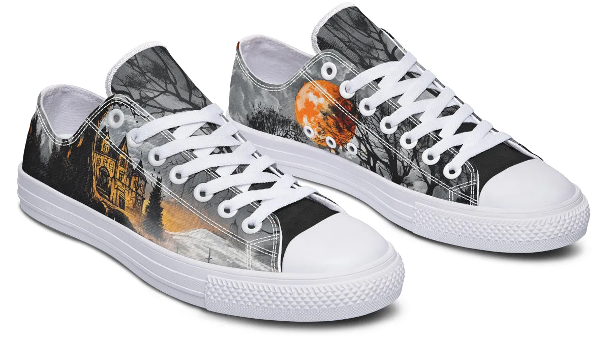 Blood Moon Manor Low Tops - Classic Premium Canvas Shoes with Comfortable and Durable Soles