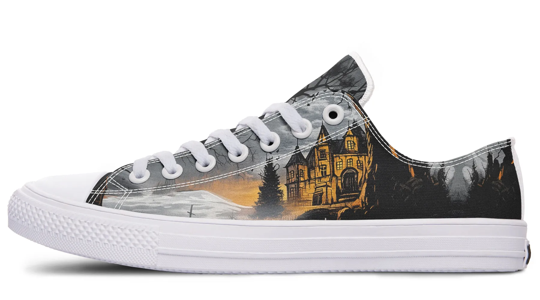 Blood Moon Manor Low Tops - Classic Premium Canvas Shoes with Comfortable and Durable Soles