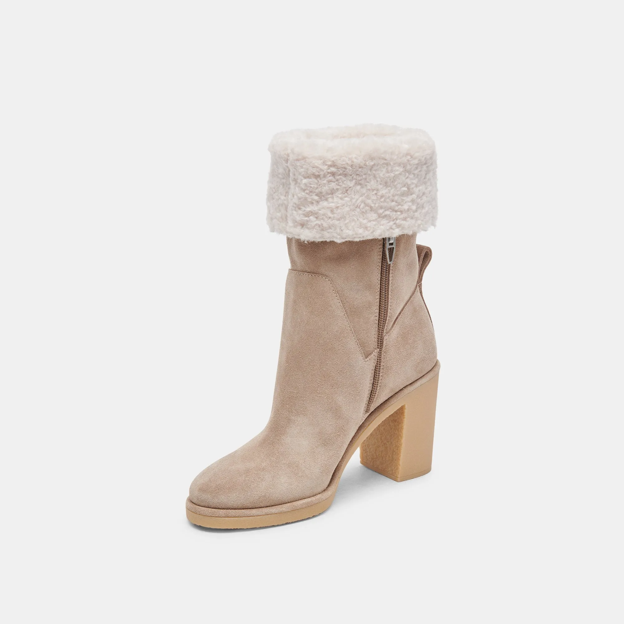 CADDIE PLUSH BOOTS ALMOND SUEDE