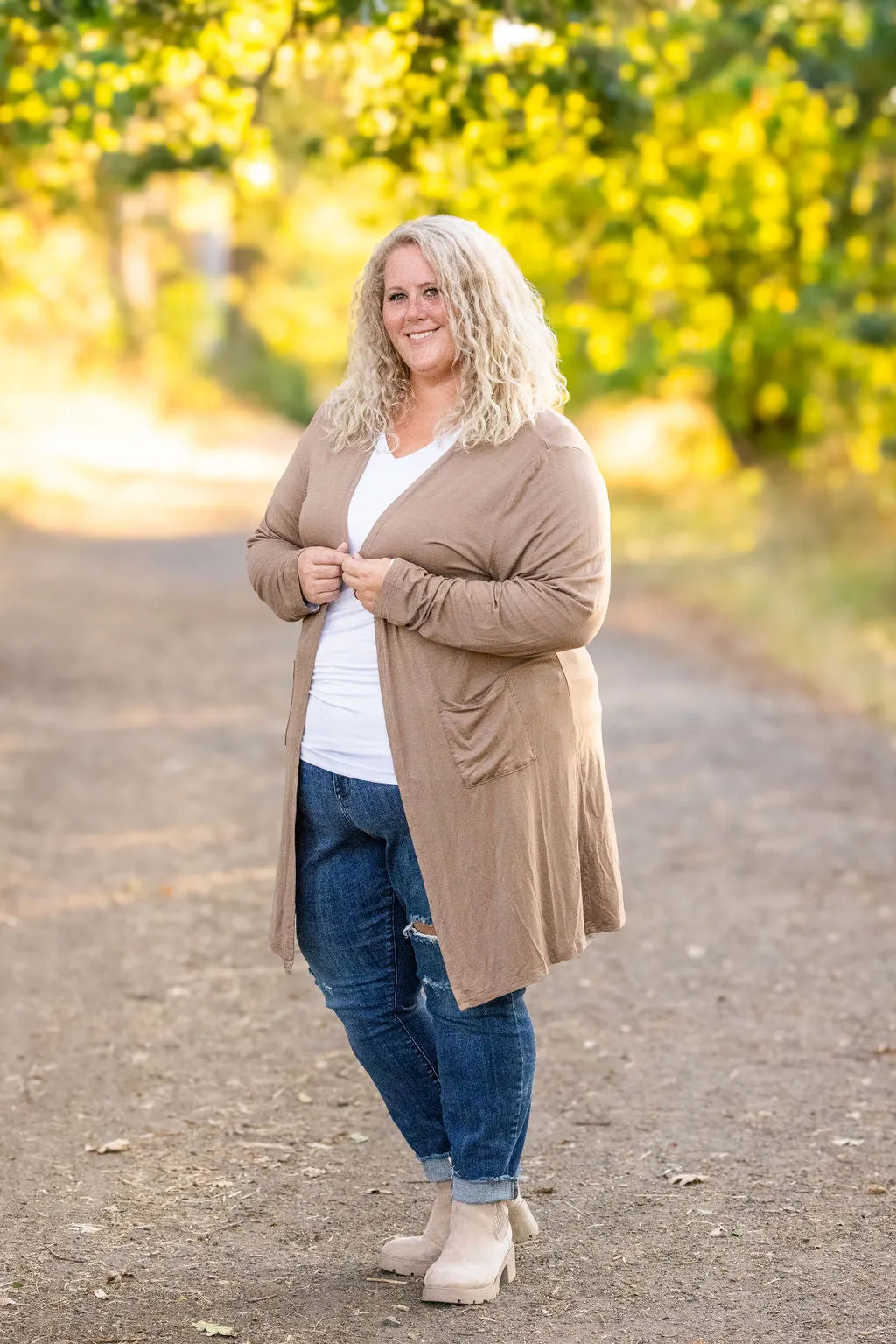 Classic Cardigan - Mocha by Michelle Mae