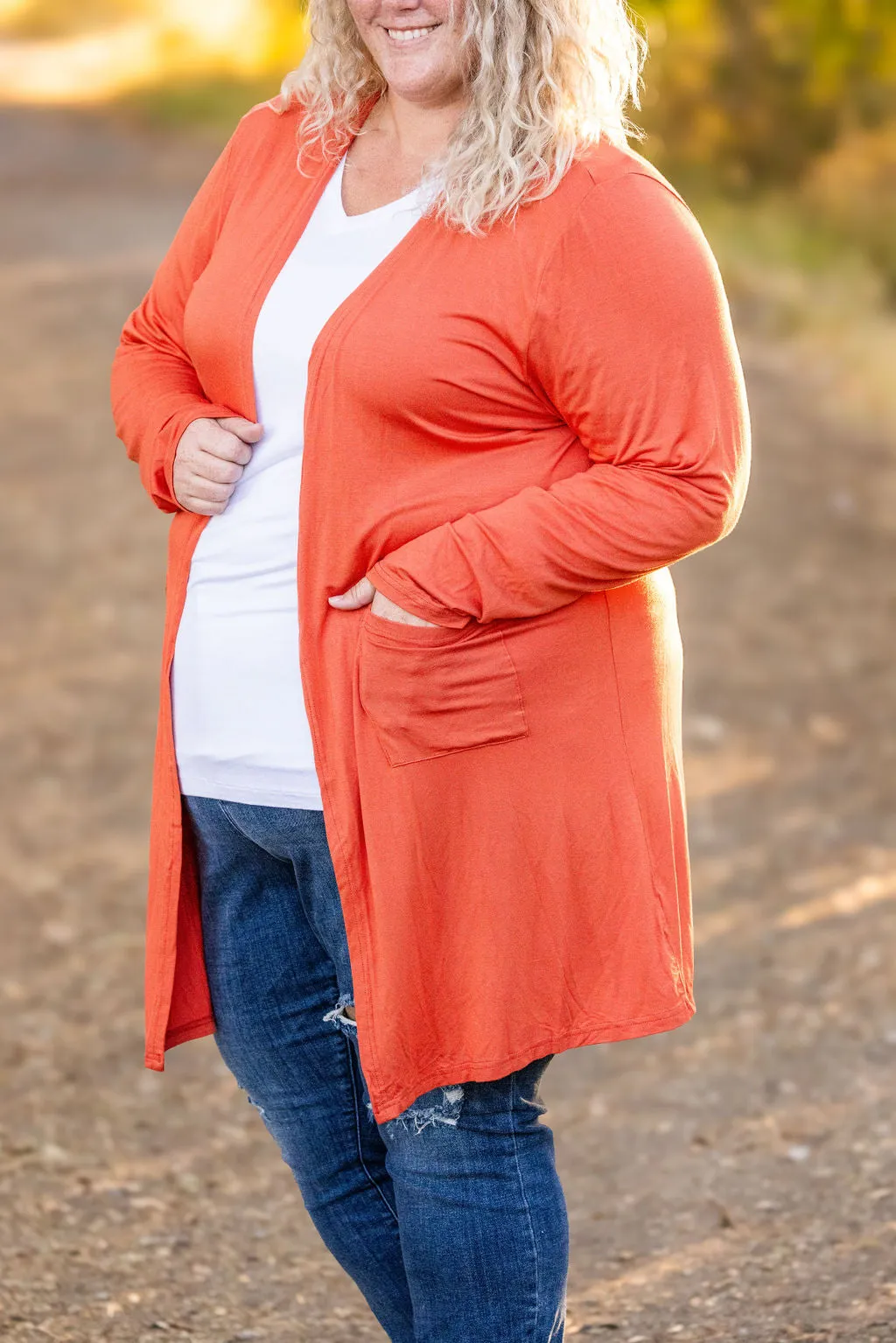 Classic Cardigan - Pumpkin by Michelle Mae