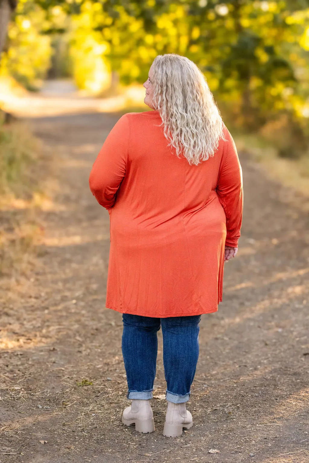 Classic Cardigan - Pumpkin by Michelle Mae