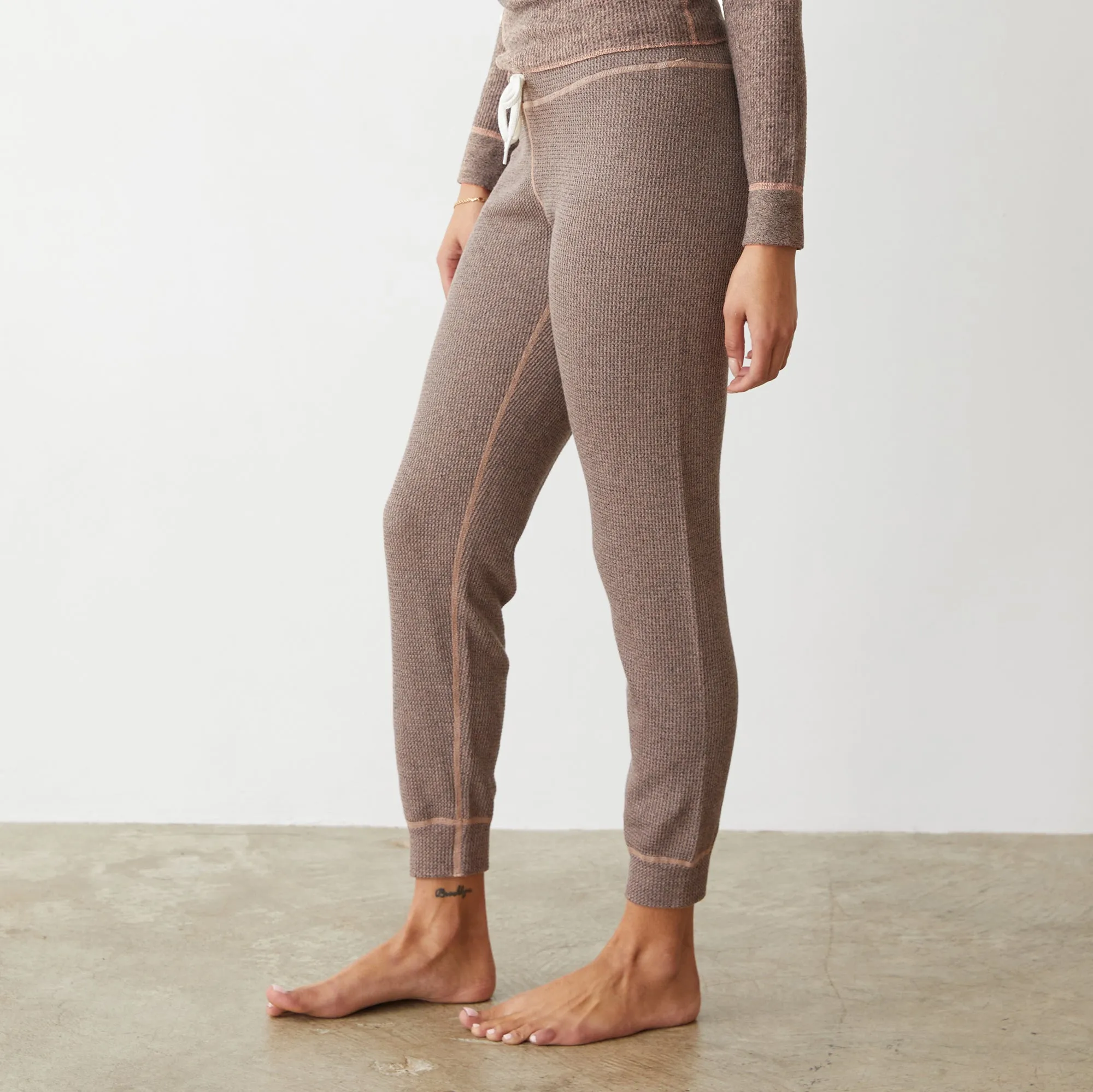 Cozy Heather Thermal Cuff Sweat