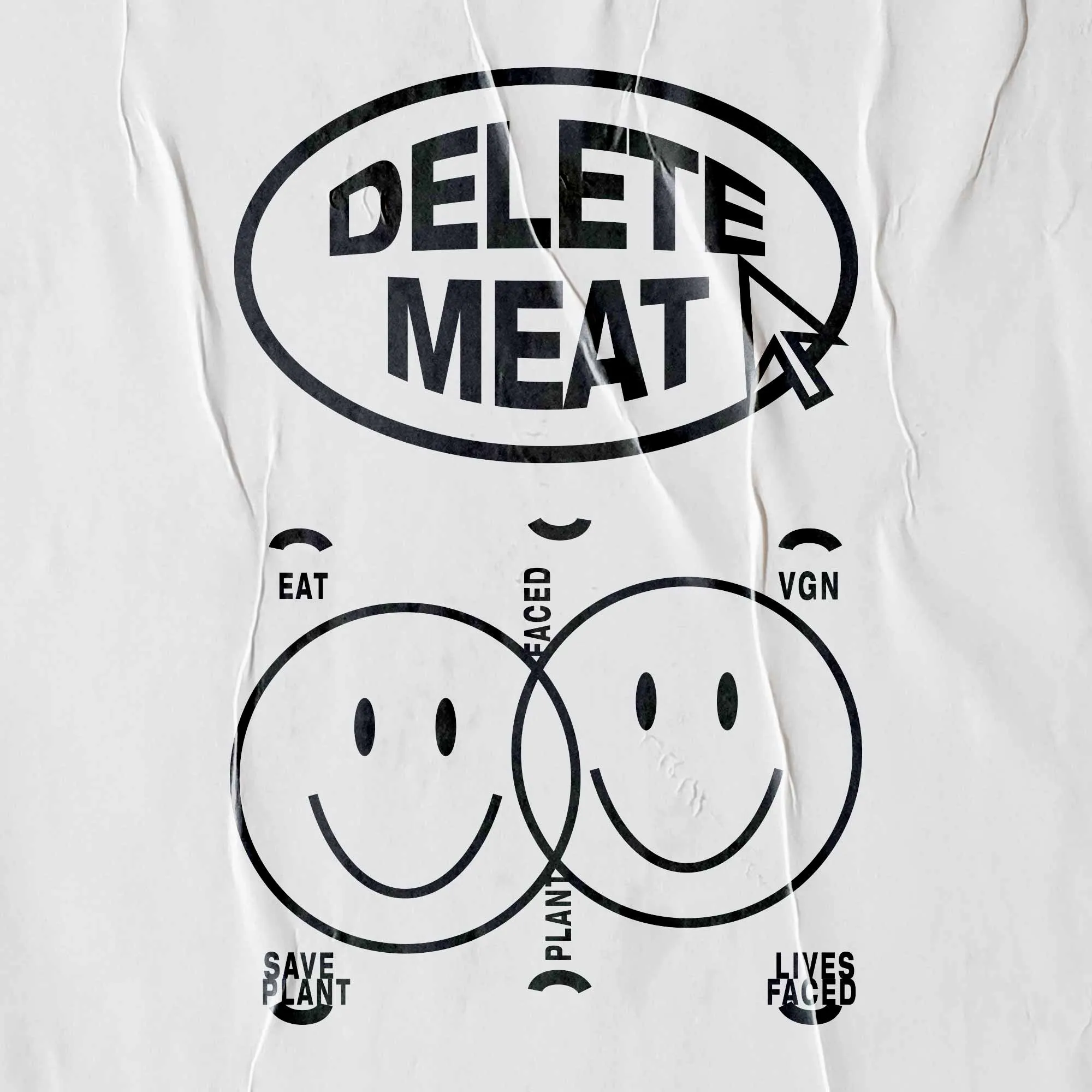 Delete Meat - Royal Blue T-Shirt