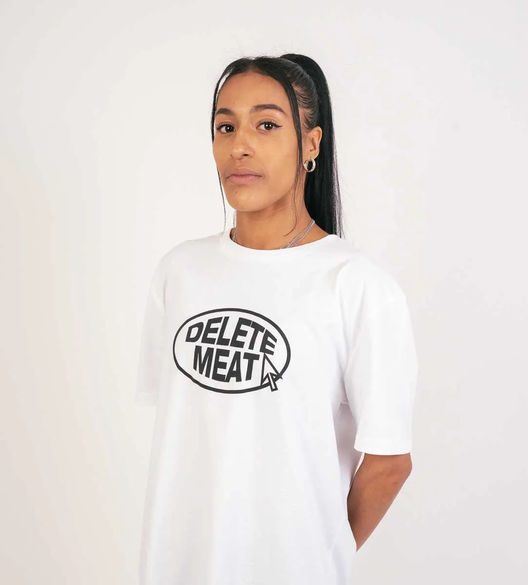 Delete Meat - White T-Shirt