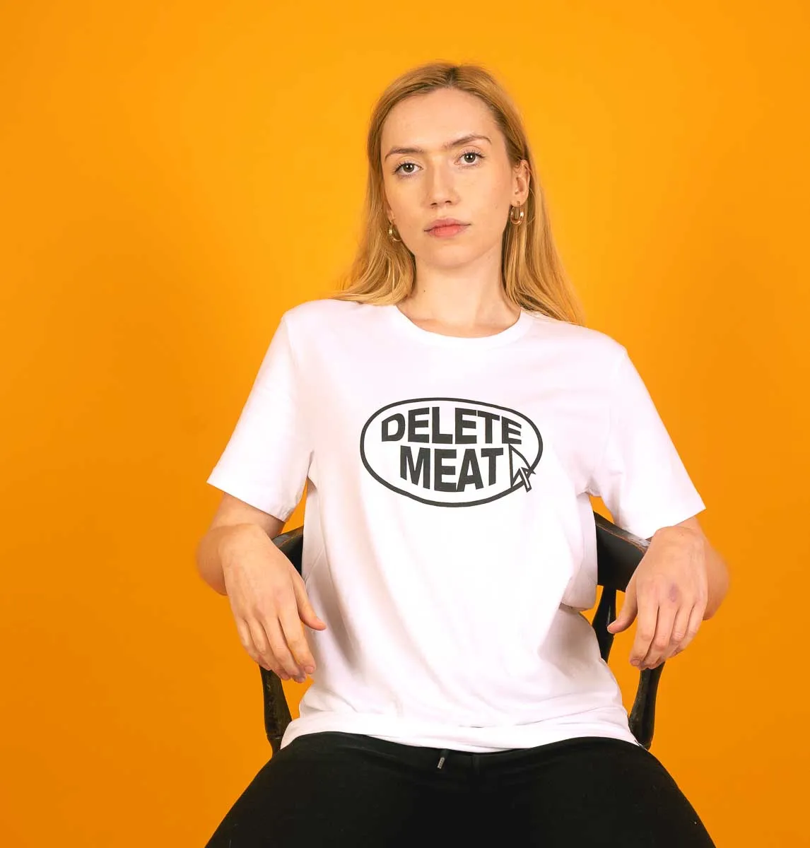 Delete Meat - White T-Shirt