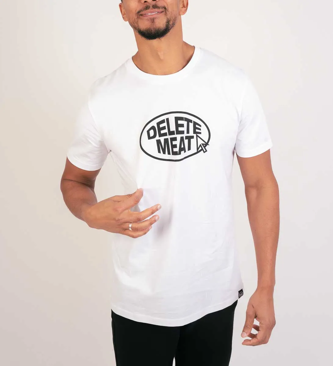 Delete Meat - White T-Shirt