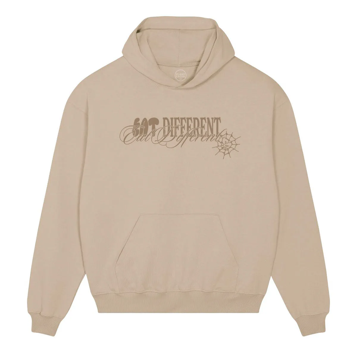 Eat Different Deluxe Organic Box Hoodie - Sand