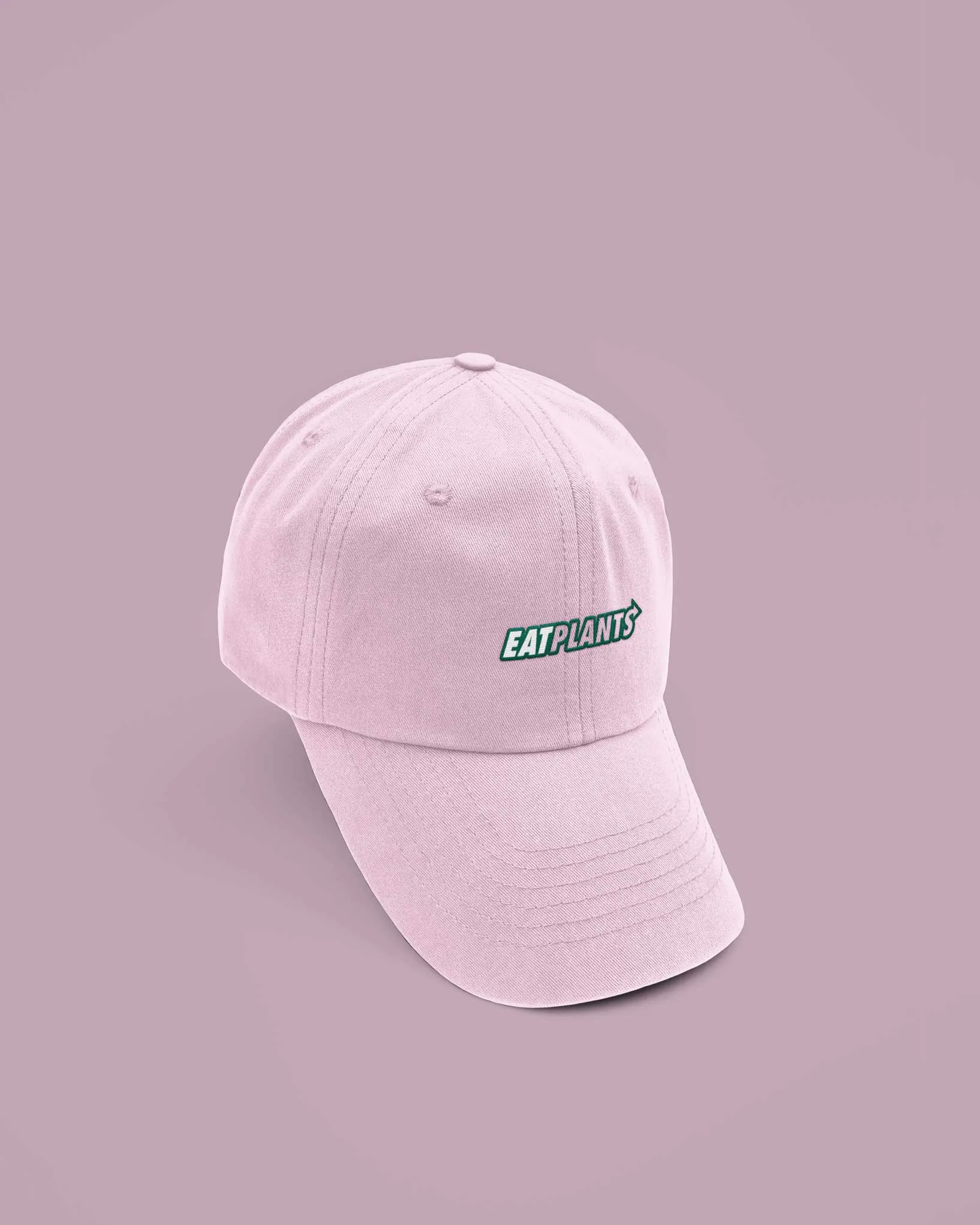 Eat Plants Hat - Pastel Pink