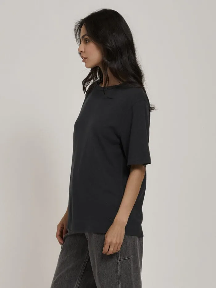 Hemp Lightweight Box Fit Tee - Petrol