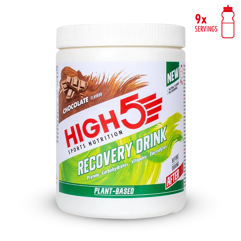 High 5 Plant Based Recovery Drink 450g | Chocolate