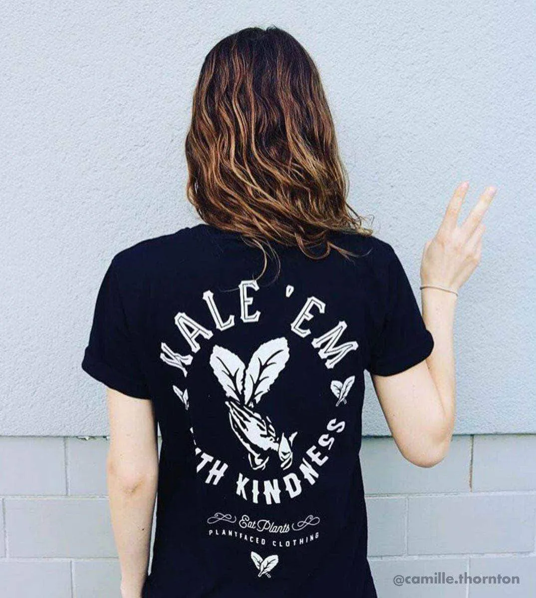 Kale 'Em With Kindness - Black T-Shirt