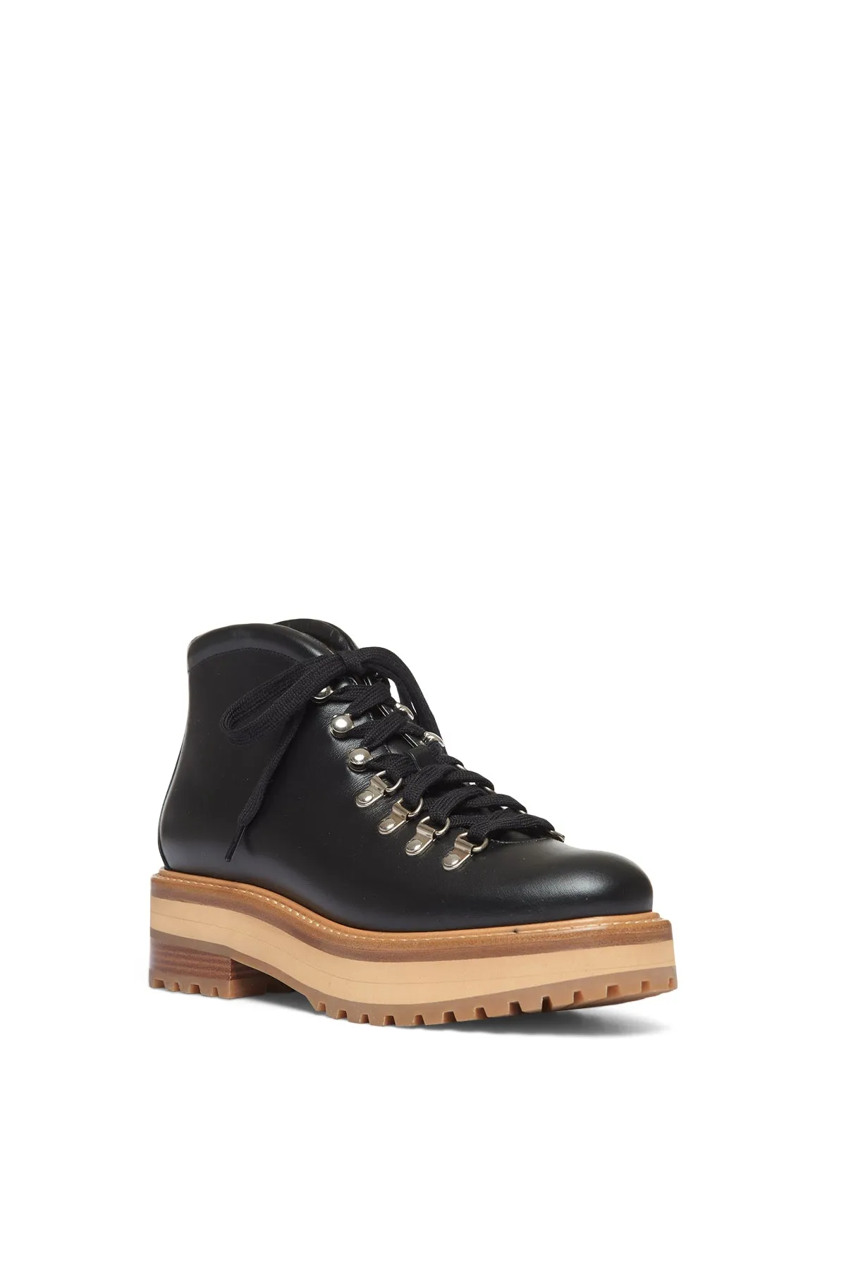 Kash Hiking Boot in Black Leather