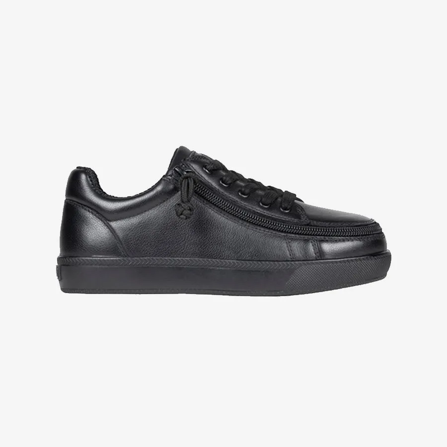 Kid's D|R Leather Low Wide (Black)