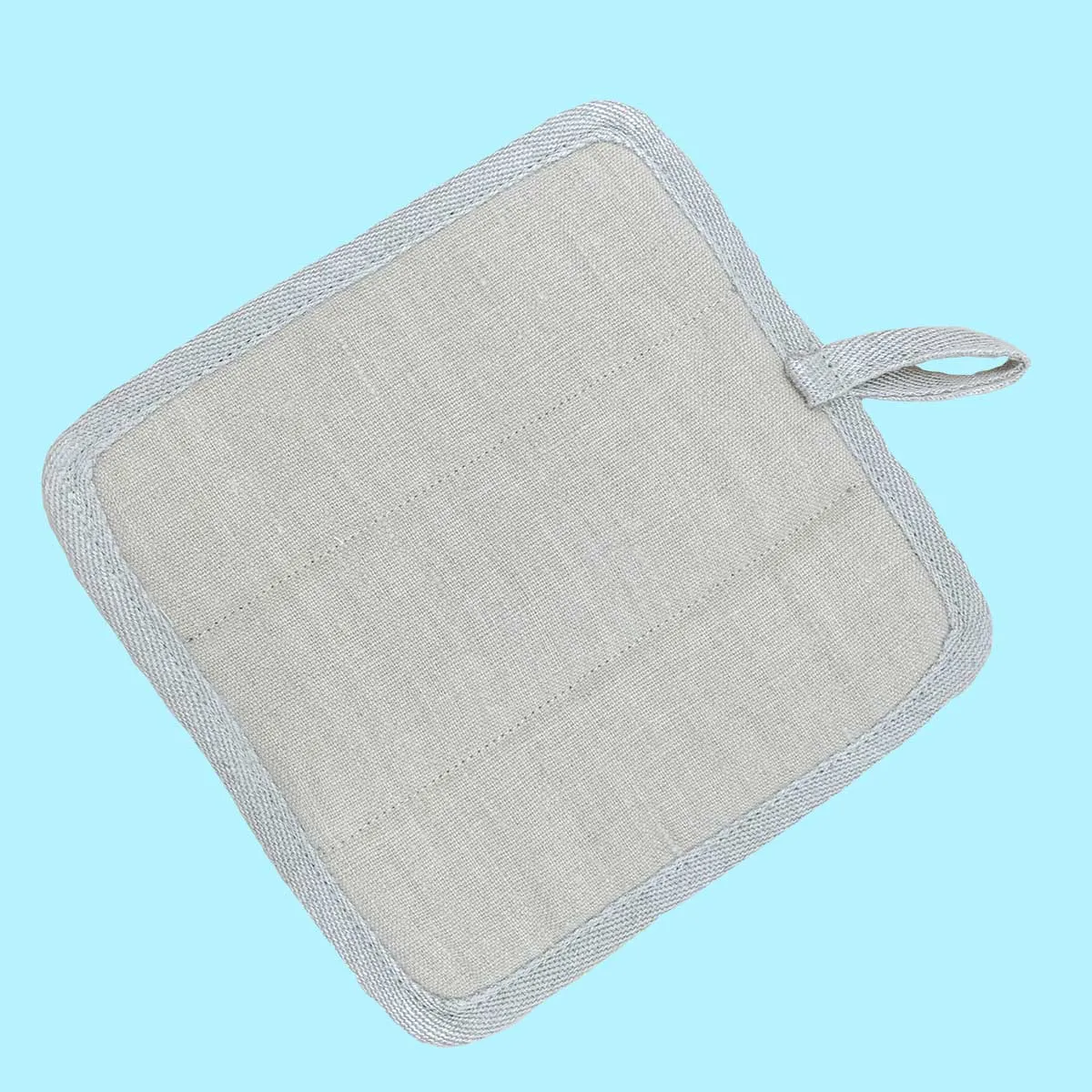 LOCH MARON Organic Hemp Pot Holder (100% Organic Cotton Fill) (No Polyester, No Fire Retardants, No Plastic, OC Thread) (100% Biodegradable)