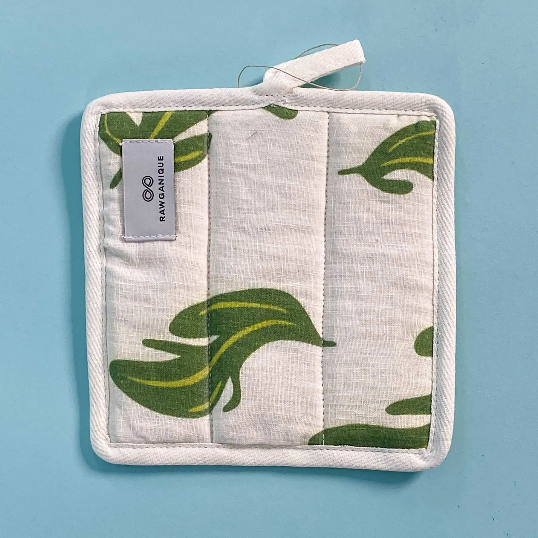 LOCH MARON Organic Hemp Pot Holder (100% Organic Cotton Fill) (No Polyester, No Fire Retardants, No Plastic, OC Thread) (100% Biodegradable)