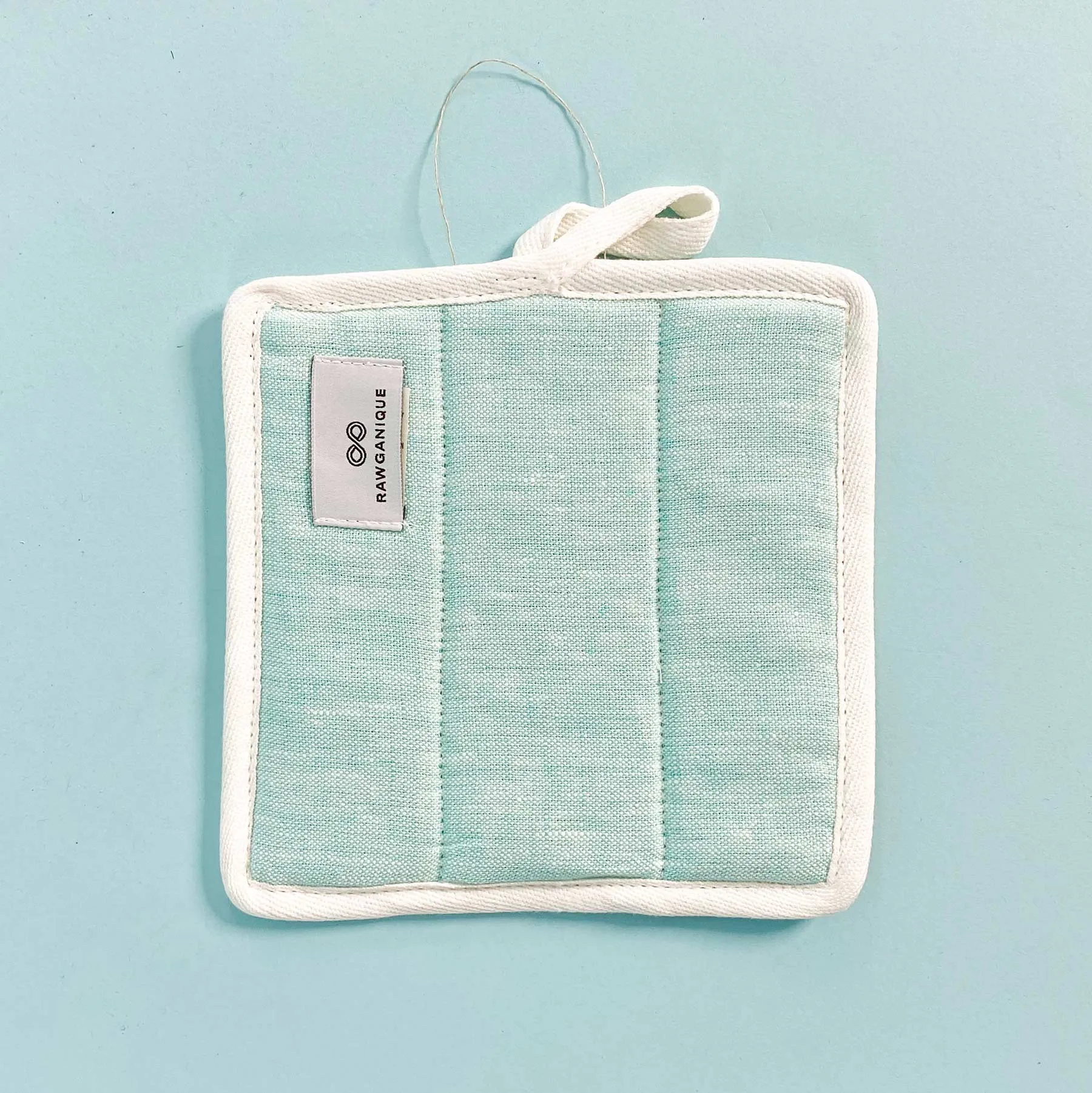 LOCH MARON Organic Hemp Pot Holder (100% Organic Cotton Fill) (No Polyester, No Fire Retardants, No Plastic, OC Thread) (100% Biodegradable)