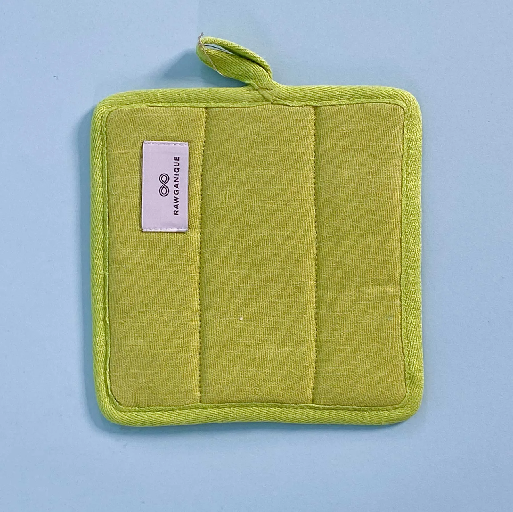 LOCH MARON Organic Hemp Pot Holder (100% Organic Cotton Fill) (No Polyester, No Fire Retardants, No Plastic, OC Thread) (100% Biodegradable)