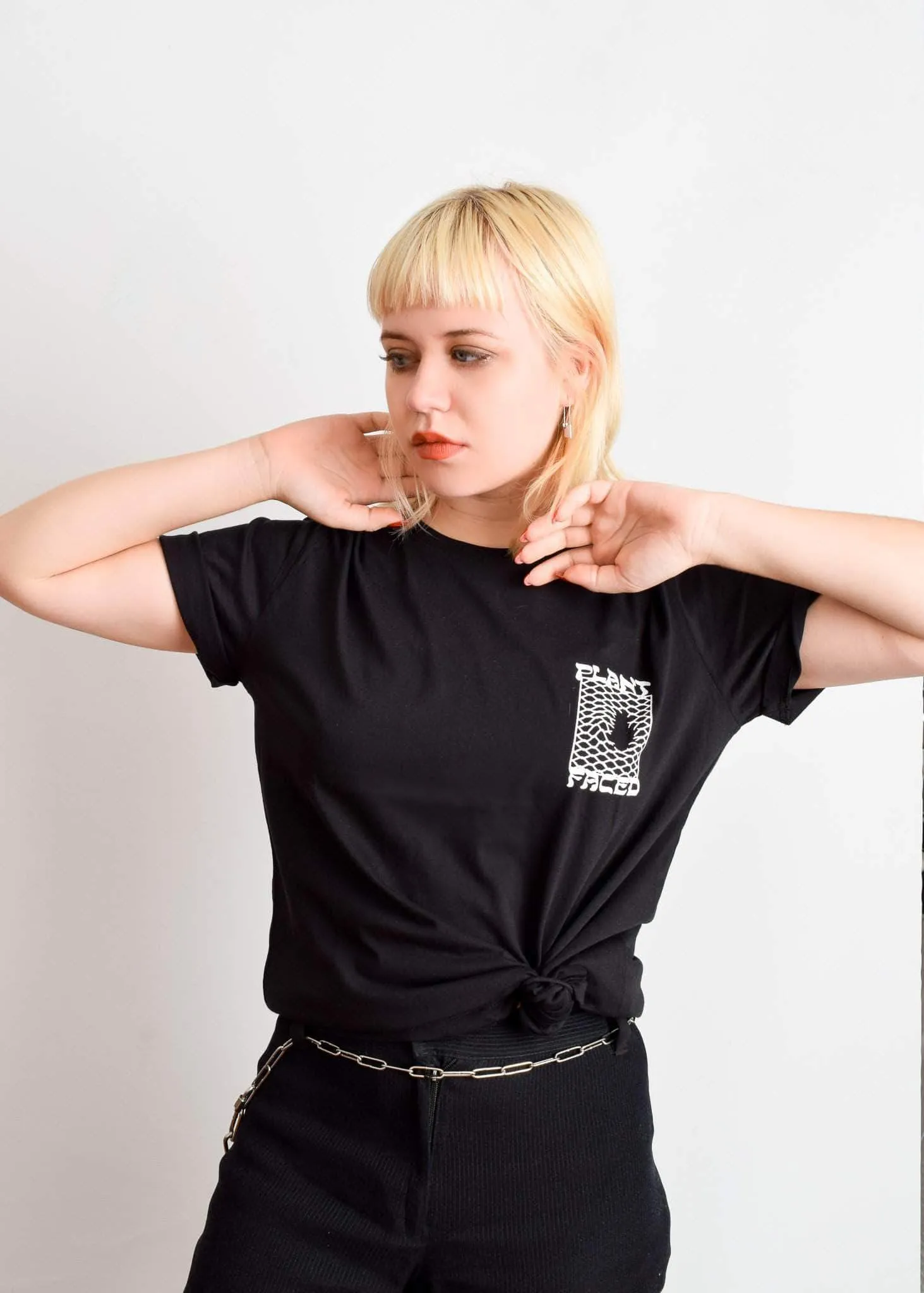 Make The Connection Double Tee - Black