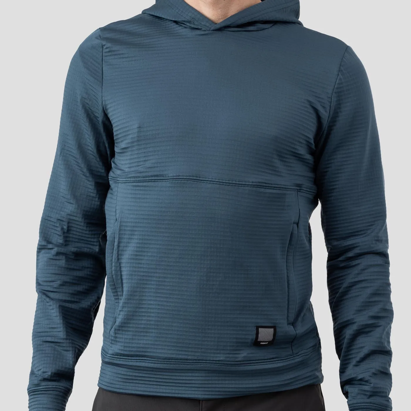 Men's Grid Thermal Hooded Pullover - Zephyr