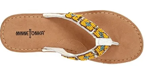 Minnetonka Moccasin Sandal, Marin, White