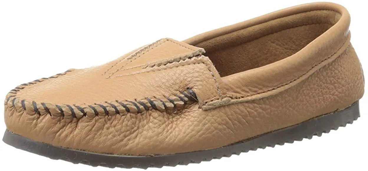 Minnetonka Women's Deerskin Gore Front Moccasin