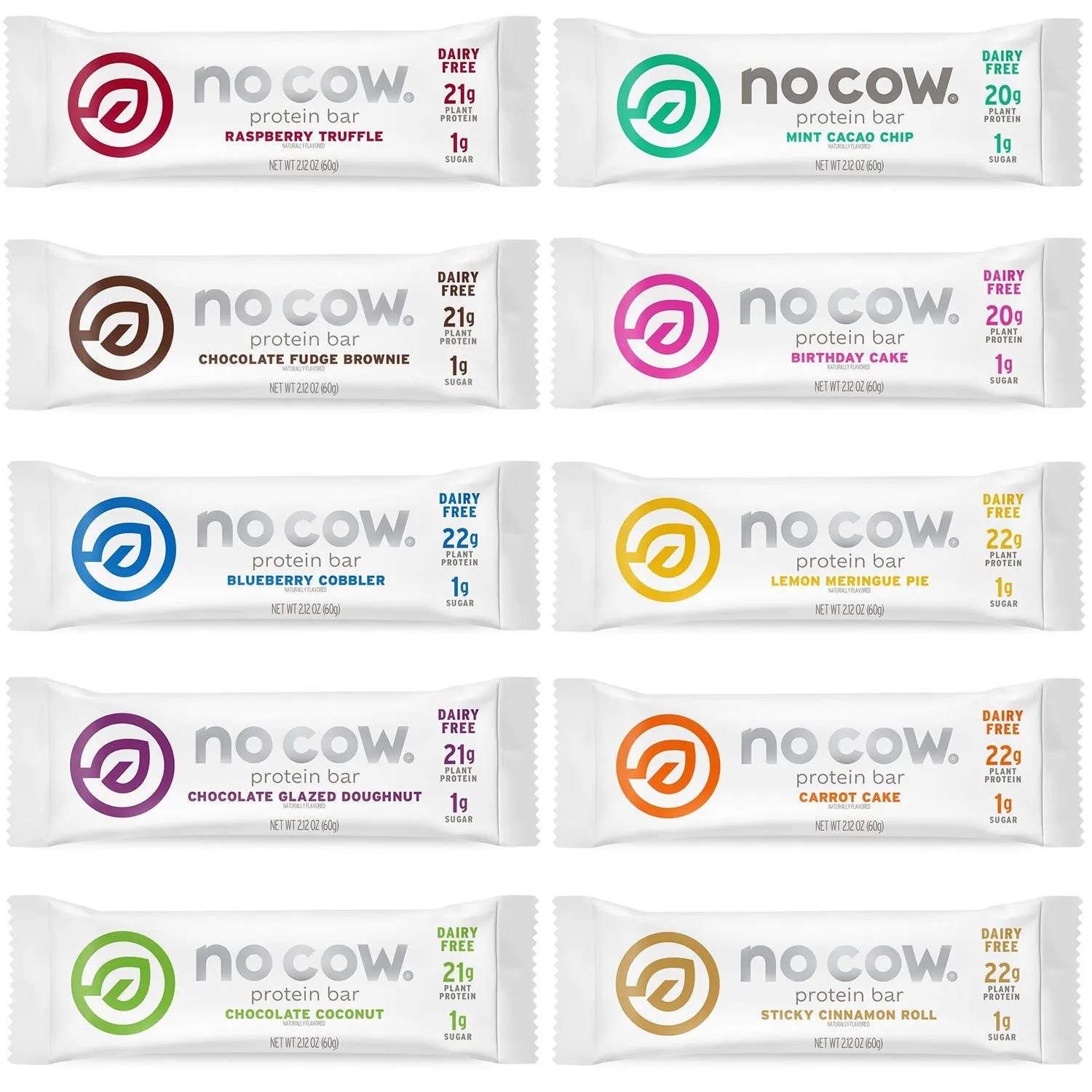 No Cow Plant Based Protein Bars