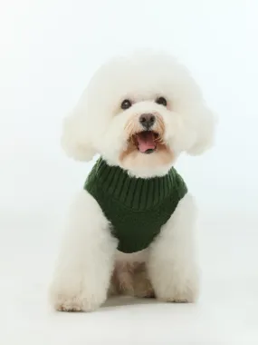 Pet Sweater Vest - Green