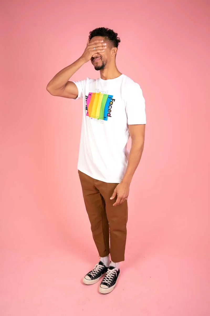 Plant Based Rainbow Tee - White