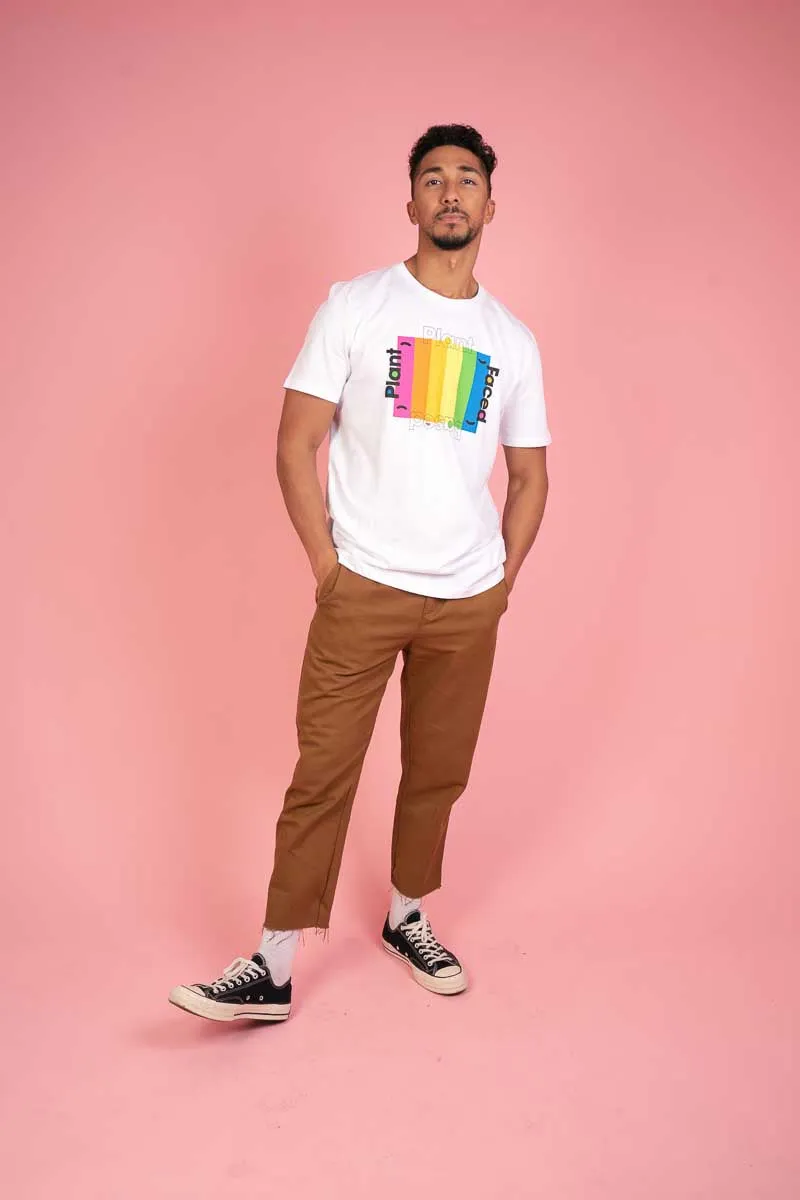 Plant Based Rainbow Tee - White