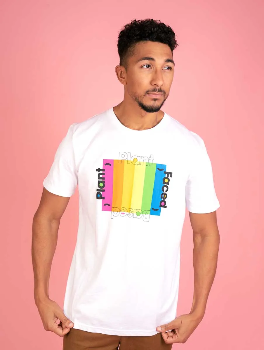 Plant Based Rainbow Tee - White