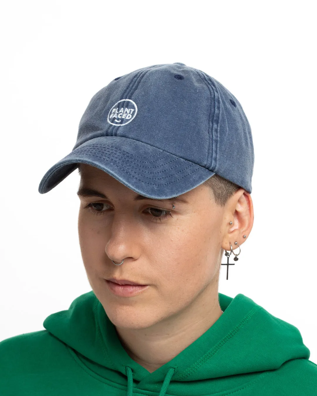 Plant Faced Dad Hat - Denim