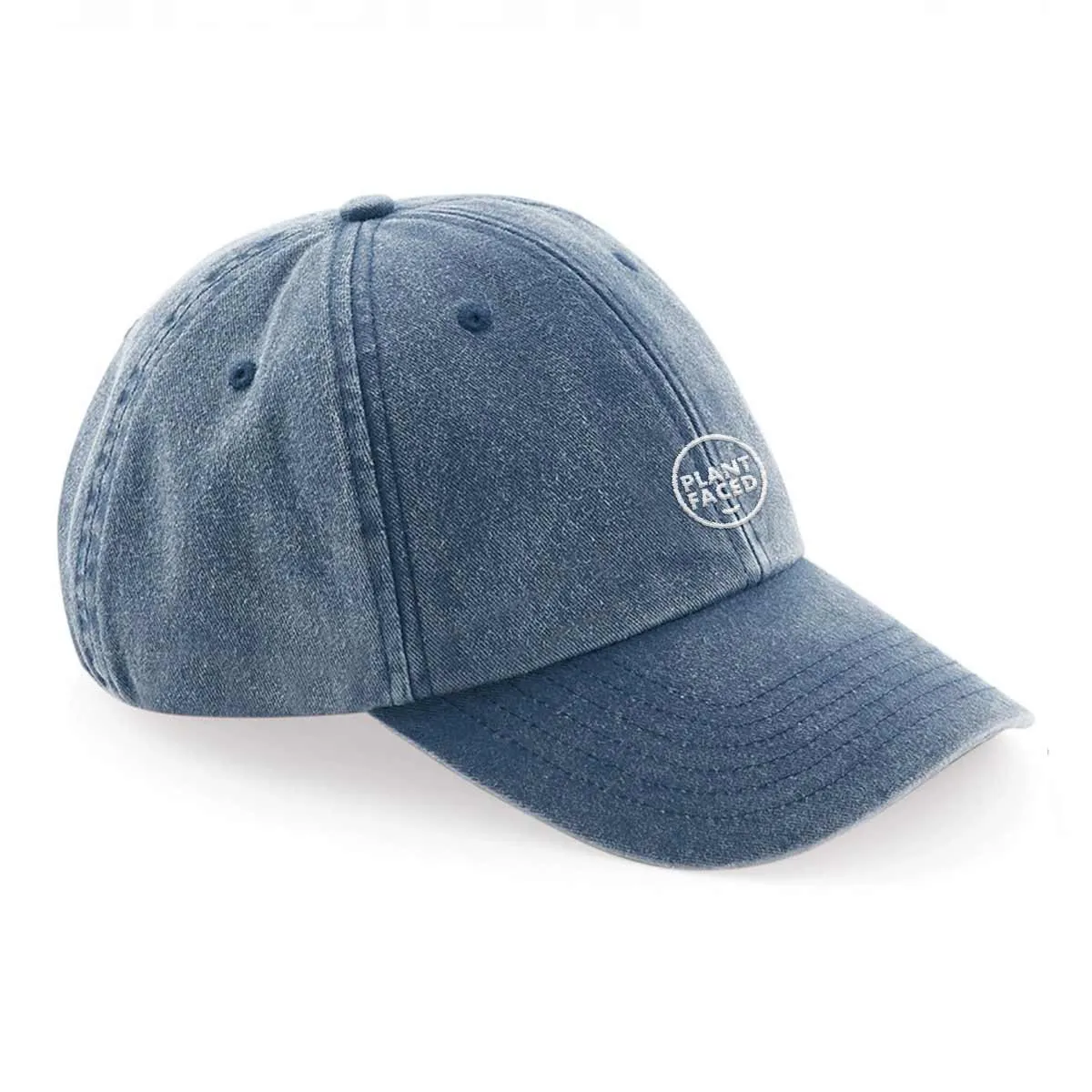 Plant Faced Dad Hat - Denim