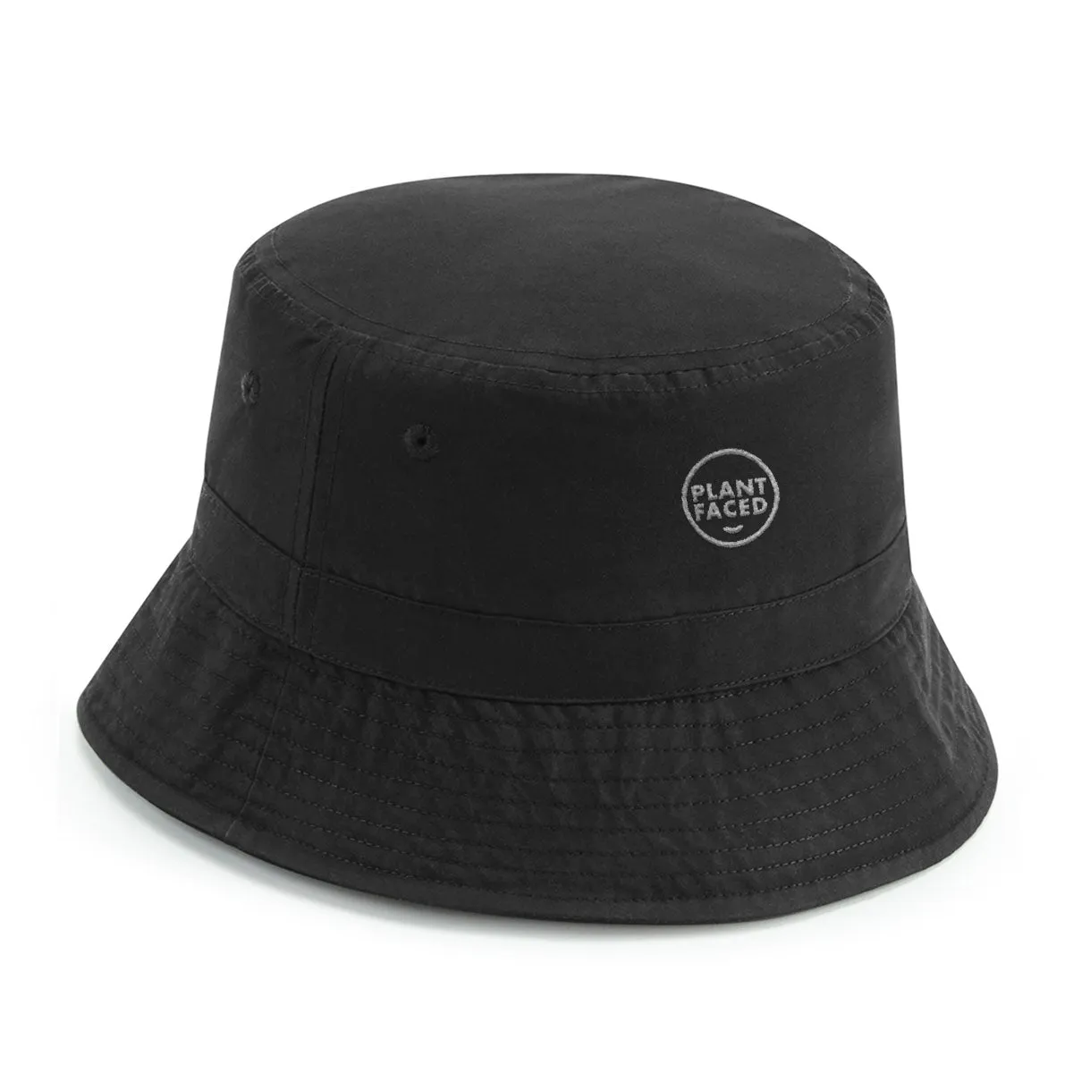 Plant Faced RECYCLED Bucket Hat - Black