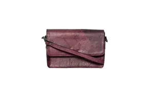 Purple Clutch Made Of Leaves by Karuna Dawn