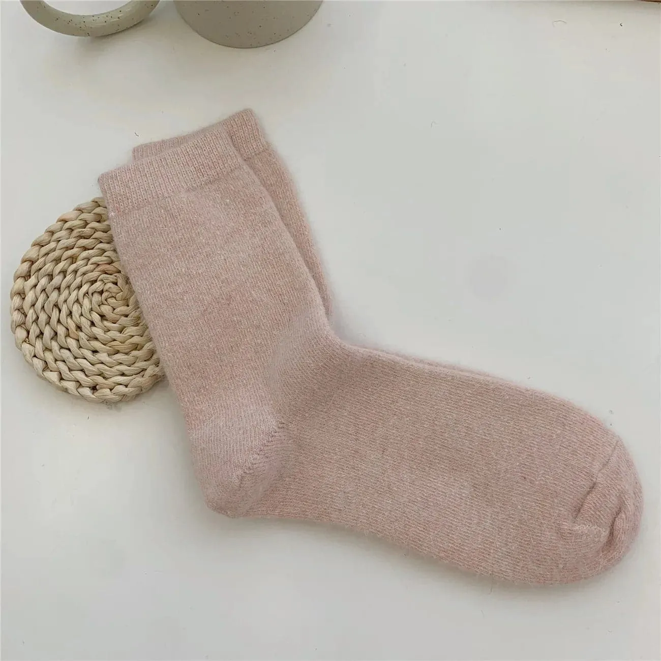 Rabbits Hair Socks - Cozy and Warm Women's Winter Socks (Pack of 2)