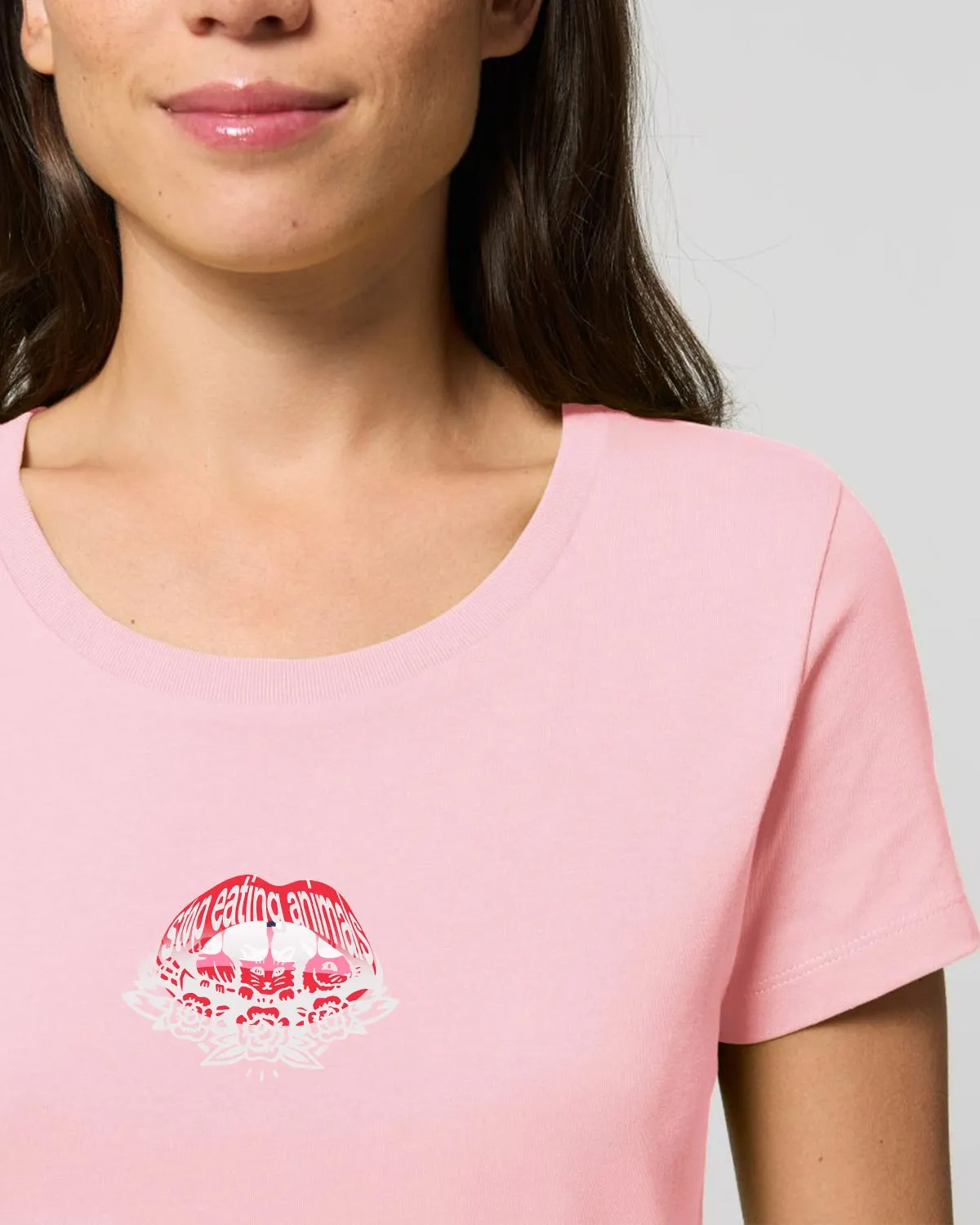 Read My Lips - Femme Tee - Pink