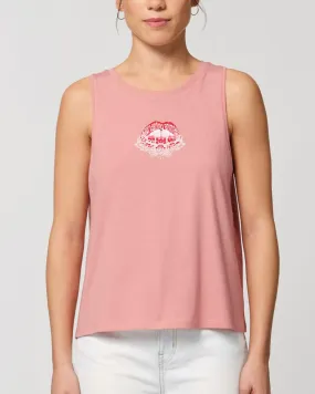 Read My Lips - Pink Singlet Tank