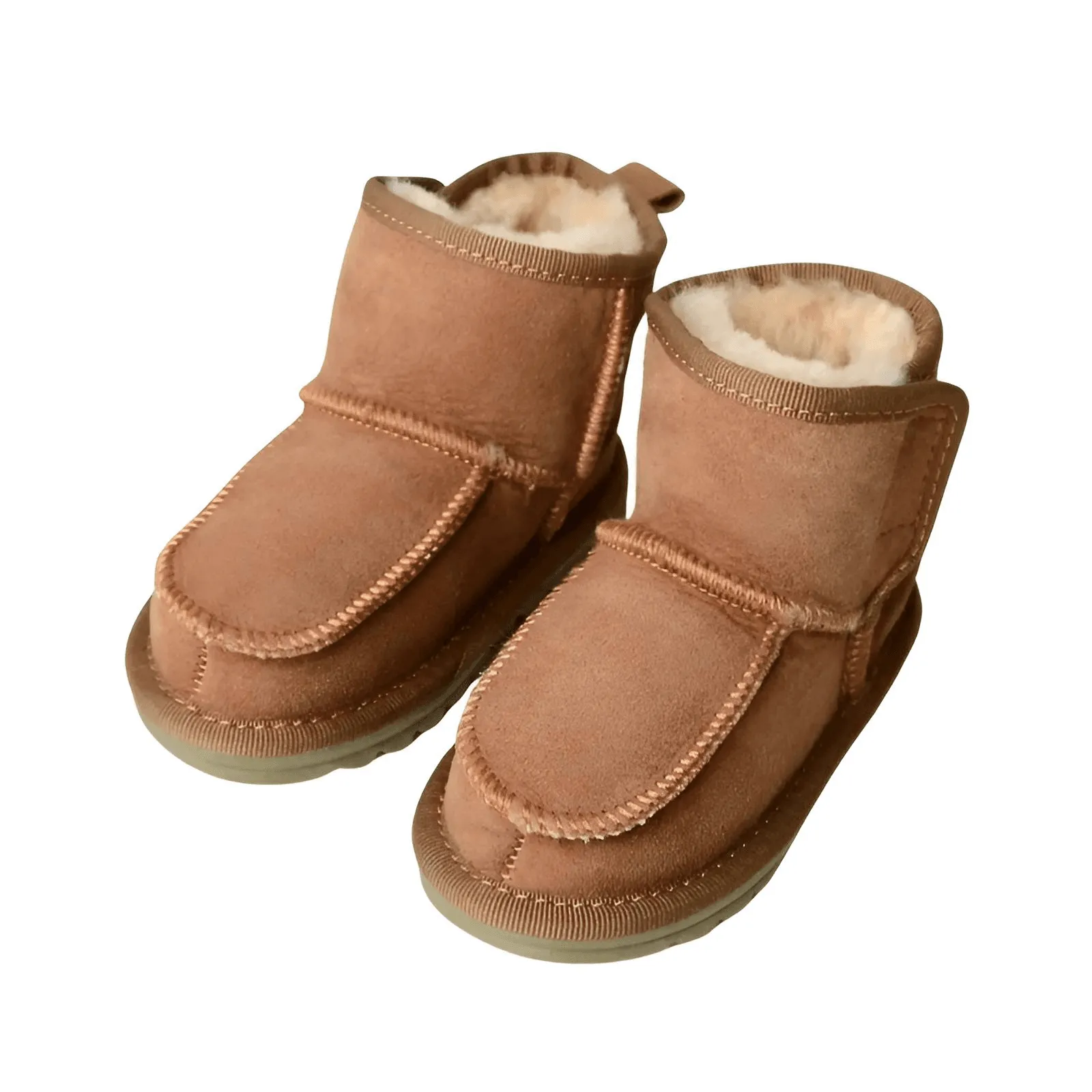 Real Sheepskin Fur Baby Snow Boots