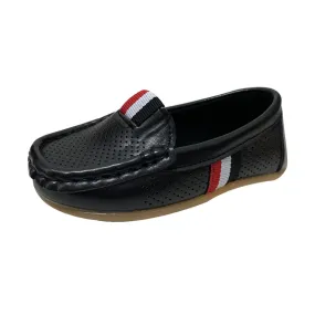 S168 Moccasin Softee Tri-Black (EU21-30)