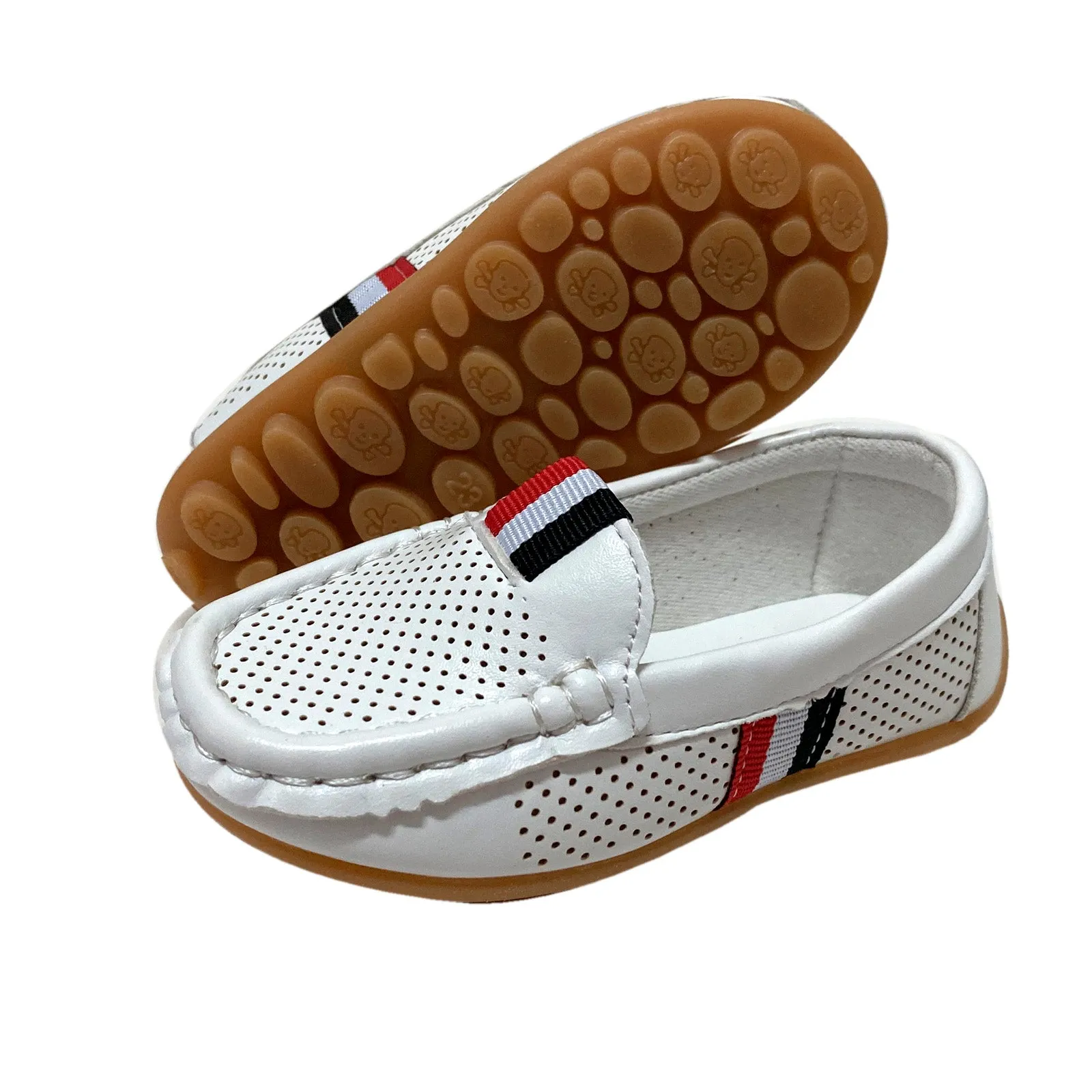 S168 Moccasin Softee Tri-White (EU21-30)