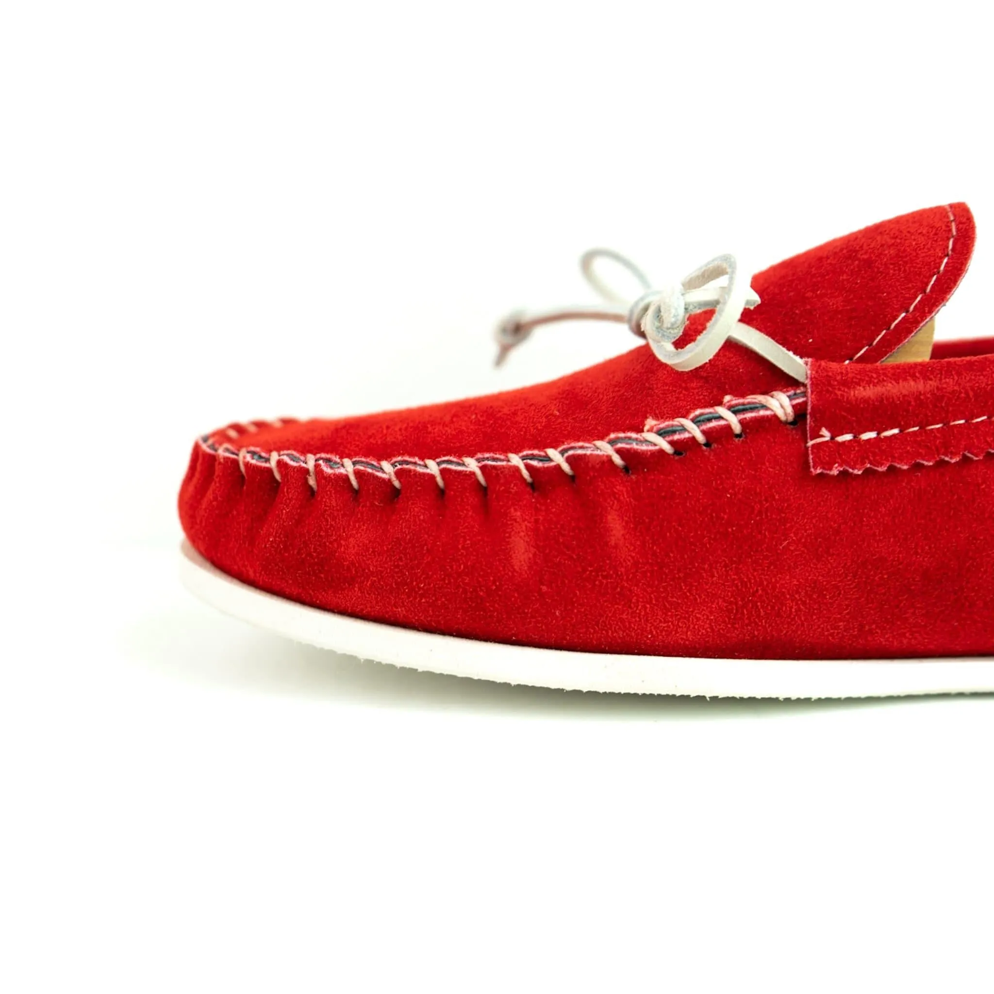 Spring Grove USA Moccasins - Red Suede