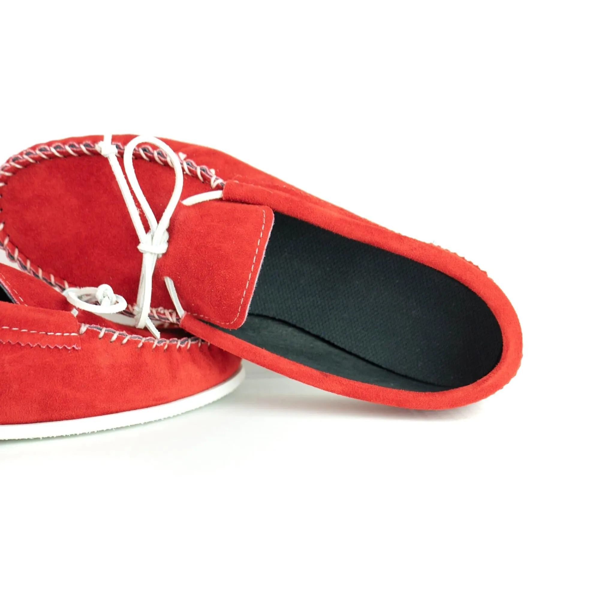 Spring Grove USA Moccasins - Red Suede