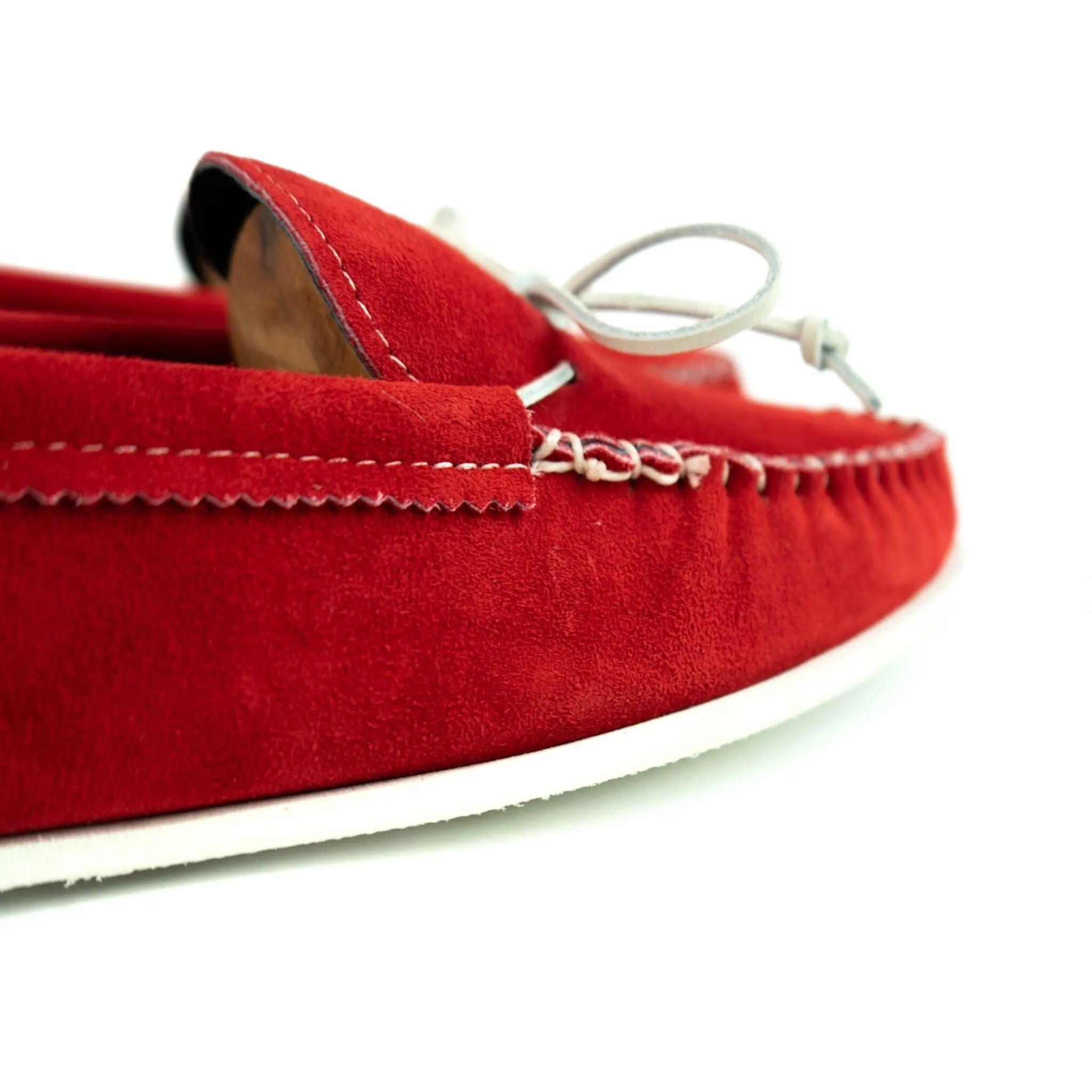 Spring Grove USA Moccasins - Red Suede